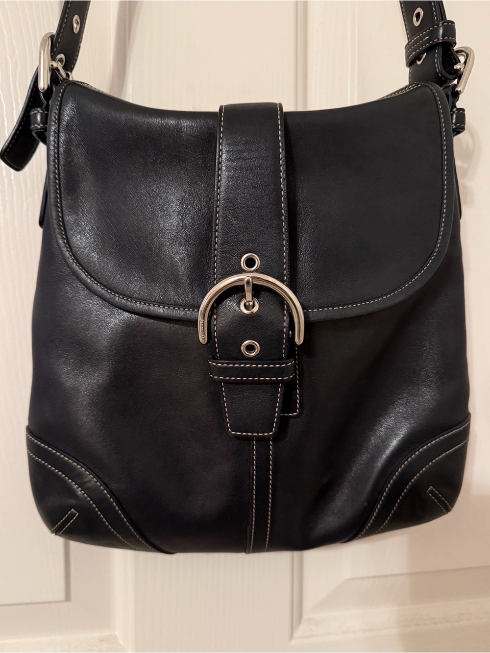 Vintage Coach Soho Flap Hobo Convertible Crossbody Bag